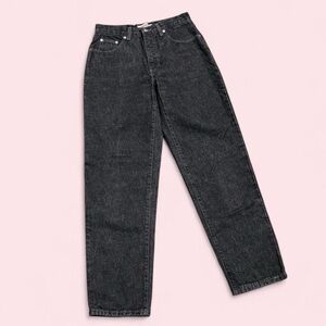 LONDONJEAN black wash high waisted mom jeans